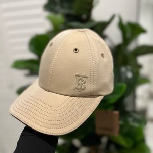 Burberry Monogram Motif Cotton Gabardine Baseball Hat